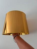 Goudkleurige glanzende lampenkap, Huis en Inrichting, Lampen | Lampenkappen, Ophalen, Nieuw, Rond, Minder dan 25 cm
