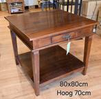 Teakhouten salontafels uit Indonesië, Huis en Inrichting, Gebruikt, 50 tot 100 cm, Indonesisch, Minder dan 50 cm