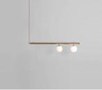 DELIRA HANGLAMP GLASBOL GOUDKLEURIG, Huis en Inrichting, Ophalen of Verzenden, Zo goed als nieuw, Metaal, Minder dan 50 cm