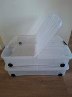 Opbergboxen met wieltjes voor onder het bed, 55x75x16, 50L, Ophalen, 40 tot 60 cm, Overige typen, Minder dan 35 cm