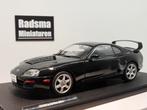 Toyota Supra mk4 (A90) - Zwart - 1:18 Solido, Auto, Solido, Nieuw, Ophalen of Verzenden