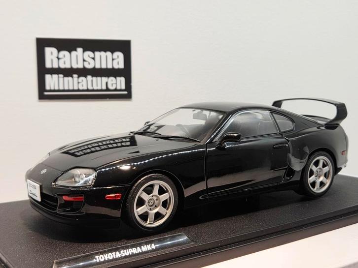 Toyota Supra mk4 (A90) - Zwart - 1:18 Solido, Hobby en Vrije tijd, Modelauto's | 1:18, Nieuw, Auto, Solido, Ophalen of Verzenden