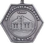 WEST - FRIESLANDTOCHT 1996, Postzegels en Munten, Penningen en Medailles, Verzenden, Overige materialen