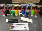 Meerdere tubes Acryl verf, compleet setje en flesje Varnish., Hobby en Vrije tijd, Schilderen, Ophalen, Nieuw, Acrylverf