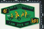 Sticker: Bak en Transportfietsenrace - 1981 - KPJ - Uden (2), Ophalen of Verzenden, Zo goed als nieuw, Bedrijf of Vereniging