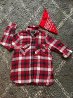 Carnaval, houthakkers blouse, maat 38, rood/wit/ blauw, Maat 38/40 (M), Carnaval, Ophalen of Verzenden, Zo goed als nieuw