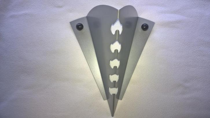 Kapstok Modern design, zilverkleurig (wandbevestiging), Huis en Inrichting, Woonaccessoires | Kapstokken, Zo goed als nieuw, Wandkapstok