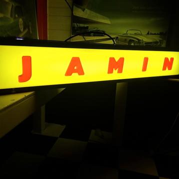 Jamin lichtbak Vintage lichtreclame  beschikbaar voor biedingen