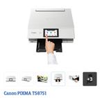 Canon PIXMA TS8751 Witte All-in-One Printer, Computers en Software, Printers, Inkjetprinter, All-in-one, Ophalen of Verzenden