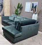 ZGAN Hippe Velvet Velours Hoekbank - Groen - 290 x 180