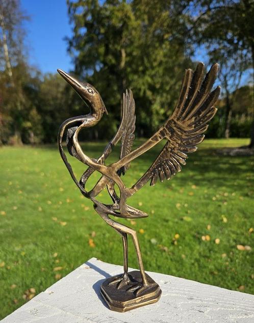 ABSTRACTE REIGER / brons, Antiek en Kunst, Kunst | Beelden en Houtsnijwerken, Ophalen of Verzenden