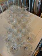 21 Kristallen glazen. ( glasservies), Antiek en Kunst, Antiek | Glas en Kristal, Ophalen of Verzenden