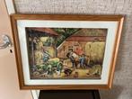 3D Schilderij Boerenleven. De laatste hooivracht., Ophalen of Verzenden