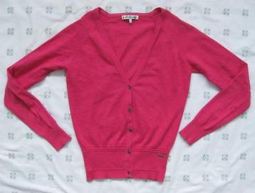 La Ligna roze vest, V-hals knoopjes, maat S beschikbaar voor biedingen
