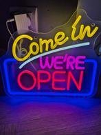 Neon verlichting 'COME IN, WE'RE OPEN' voor horeca/mancave, Ophalen of Verzenden, Nieuw