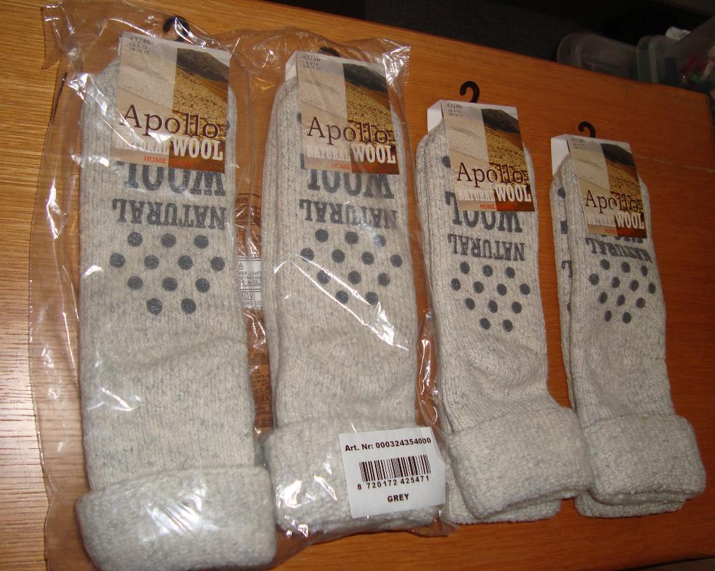 4 paar wollen huissokken 43/46, Ophalen of Verzenden, Nieuw, Maat 43 t/m 46, Overige kleuren