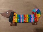 Houten Teckel Puzzel met Letters, 2 tot 4 jaar, Zo goed als nieuw, Van hout, Meer dan 50 stukjes