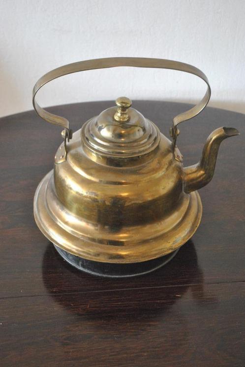 Theepot, koper, antiek, groot model, Antiek en Kunst, Antiek | Koper en Brons, Koper, Ophalen of Verzenden