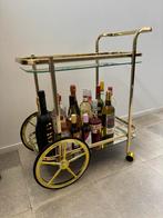Gouden vintage dranktrolley, Ophalen, Zo goed als nieuw