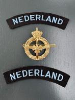 LSK embleem schuitje en straatnamen, Ophalen of Verzenden, Luchtmacht, Nederland, Embleem of Badge