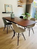 Deense teakhouten vintage eettafel uitschuifbaar, Huis en Inrichting, Tafels | Eettafels, Ophalen, Gebruikt, Midcentury modern