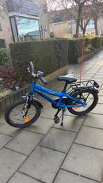 Loekie kinderfiets 16 inch - Blauw, Fietsen en Brommers, Fietsen | Kinderfietsjes, Ophalen, Gebruikt, 16 tot 20 inch