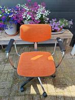 Bureaustoel van Gispen vintage oranje, Ophalen, Gebruikt, Oranje