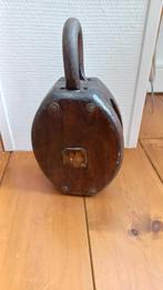 Grote antieke scheepskatrol – takelblok, Antiek en Kunst, Antiek | Gereedschap en Instrumenten, Ophalen of Verzenden