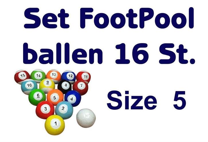 Set FootPool ballen, Voetbalpoolballen - Size 5 - NIEUW, Hobby en Vrije tijd, Feestartikelen, Nieuw, Versiering, Abraham of Sarah