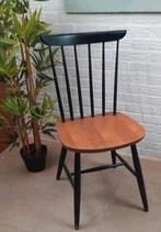 Vintage Polonio Zwarte Spijlenstoel, Huis en Inrichting, Gebruikt, Mid century, Zwart, Eén