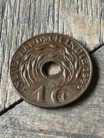 1 Cent 1945 Nederlands Indie, Postzegels en Munten, Munten | Nederland, Koningin Wilhelmina, 1 cent, Losse munt, Verzenden