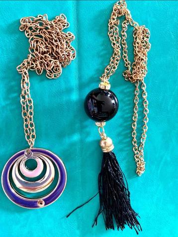 Zwarte ketting met hanger - Nieuw! beschikbaar voor biedingen