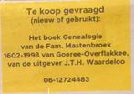 Te koop gevraagd:, Boeken, Ophalen, J.T.H. Waarde