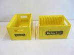 2   Heineken kratjes  (20x15x12 cm) voor cd's, Ophalen of Verzenden, Gebruikt, Overige typen, Heineken