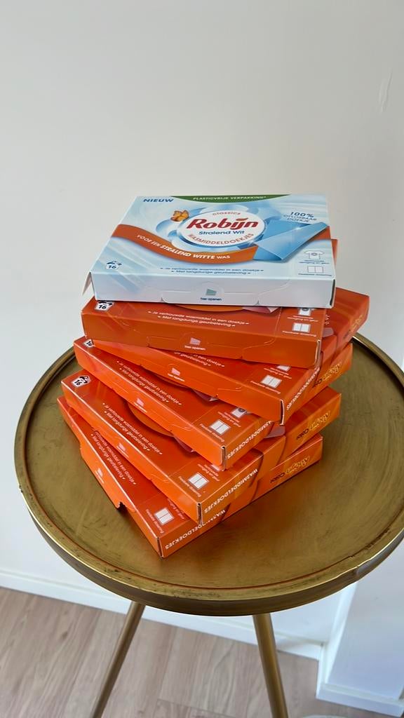 6 pakken robijn wasmiddel wasdoekjes, Ophalen