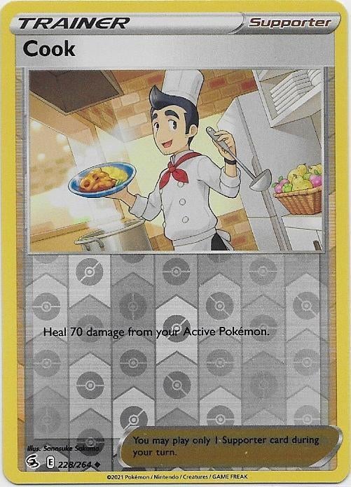 Fusion Strike,  Cook [reverse] 228/264, Verzenden, Nieuw, Losse kaart