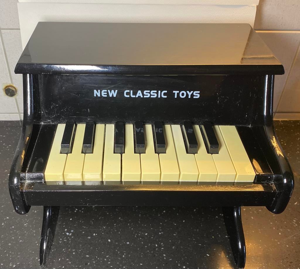 Kinder piano New Classic Toys zwart, Ophalen of Verzenden