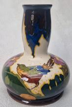 Bijzondere vaas Plateelbakkerij Schoonhoven decor VOGEL, Ophalen of Verzenden