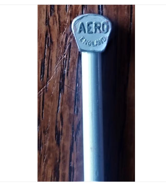 1 aero Engeland metaal breinaald knopdikte 5.5 mm, Ophalen of Verzenden, Gebruikt, Breien, Naald