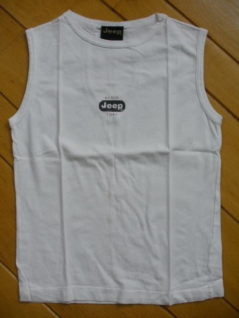JEEP t- shirt wit mouwloos maat 140, Jeep, Ophalen of Verzenden, Zo goed als nieuw, Shirt of Longsleeve