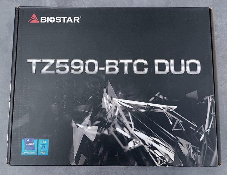 BIOSTAR TZ590-BTC Duo   -   GLOEDNIEUW, Computers en Software, Moederborden, Nieuw, Intel, DDR4, Ophalen of Verzenden
