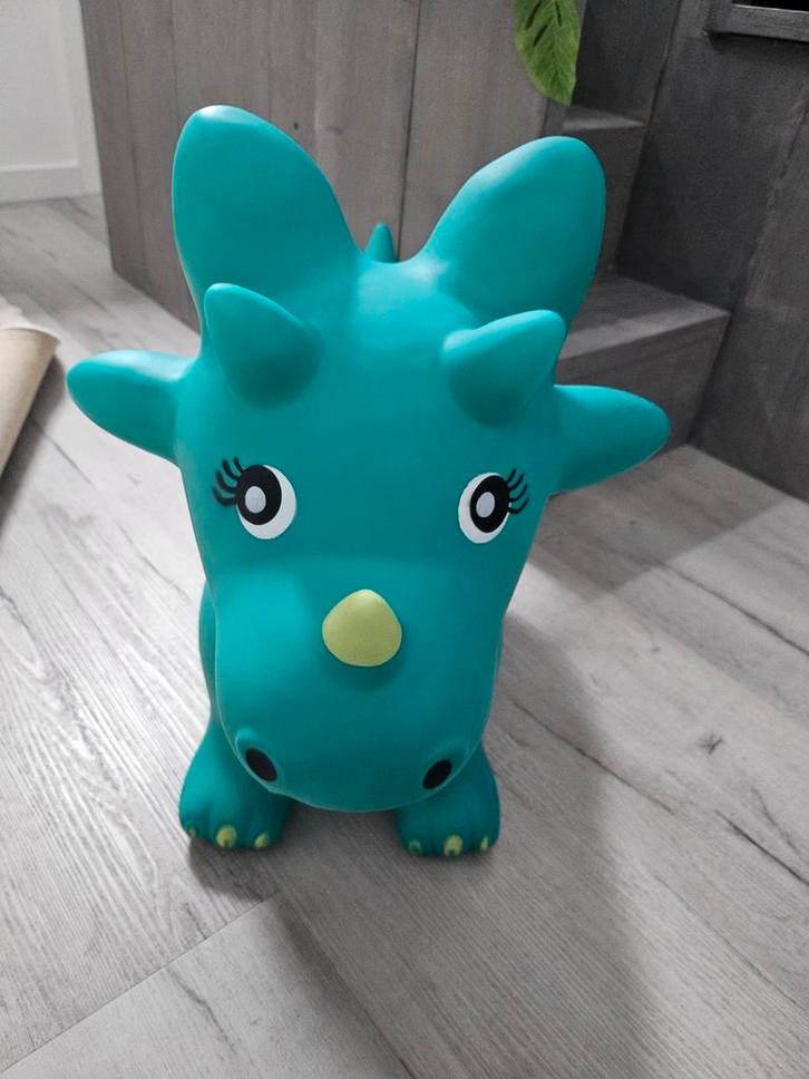 Eurekakids Skippybal Dino - Groen Springdier, Kinderen en Baby's, Speelgoed | Babyspeelgoed, Zo goed als nieuw, Overige typen