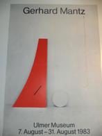 1983 VTG Gerhard Mantz affiche expo ULM abstract geometrisch, Ophalen of Verzenden