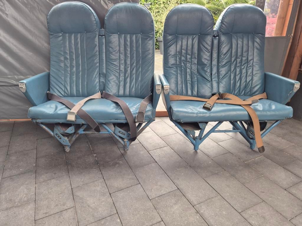 2 sets dubbele stoelen Fokker Friendship F-27, Verzamelen, Ophalen