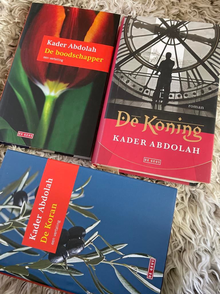 Kader Abdolah boeken: De boodschapper, De Koran, De Koning, Boeken, Romans, Ophalen of Verzenden, Gelezen, Nederland