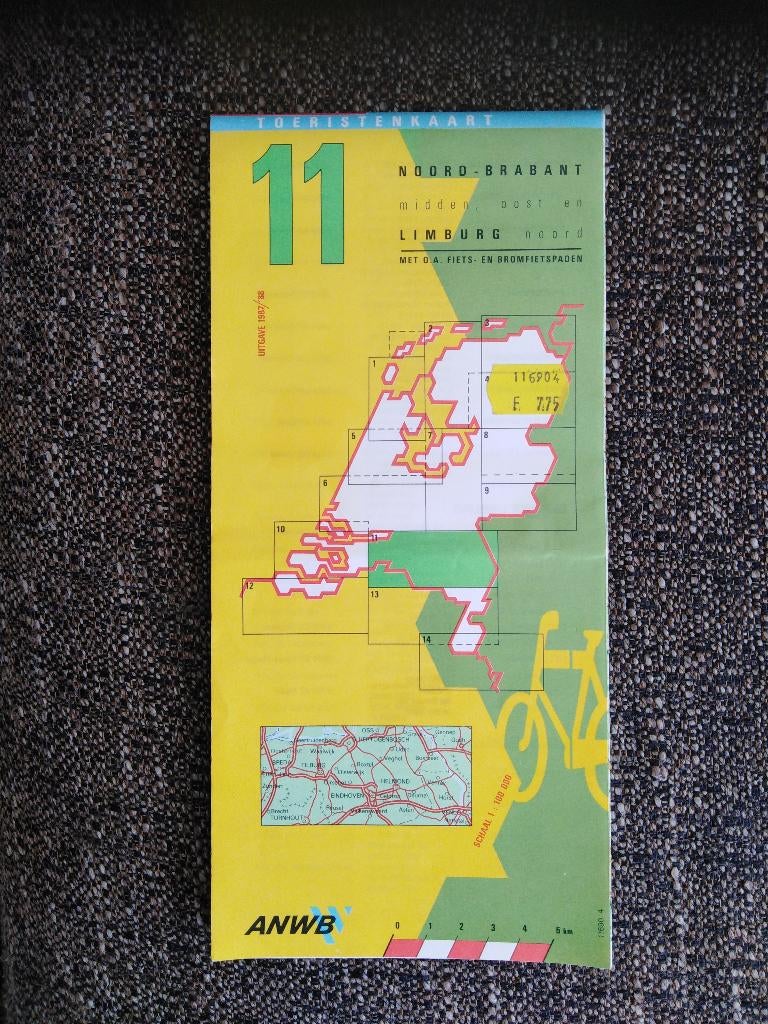 ANWB Toeristenkaart nr.11, Verzamelen, Ophalen of Verzenden, Gebruikt
