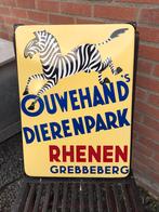 Ouwehands Dierenpark emaille reclamebord, Ophalen of Verzenden, Zo goed als nieuw, Reclamebord