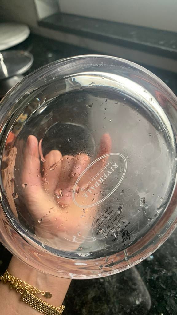 Riverdale glazen vaas/windlicht, Overige kleuren, Ophalen of Verzenden, Minder dan 50 cm, Glas