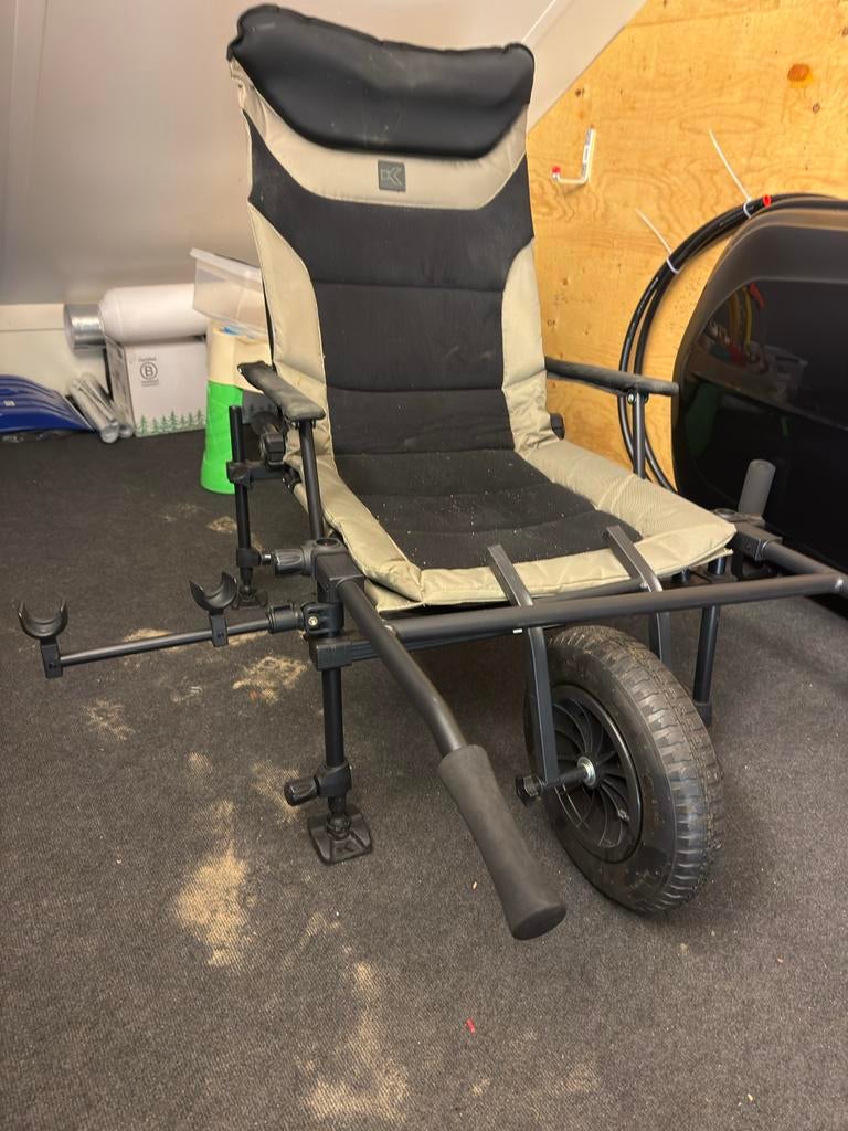 Korum Deluxe Accessory Chair incl. Barrow Kit, Ophalen, Gebruikt, Overige typen