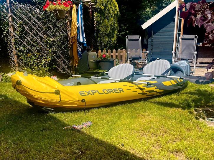 Intex opblaasbare kayak 'Explorer K2' - 2 personen, Watersport en Boten, Kano's, Zo goed als nieuw, Overige typen, Twee personen